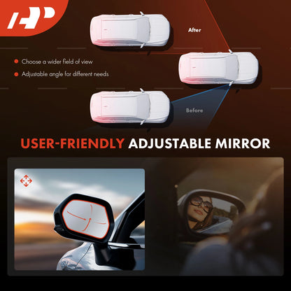 2X Power Folding Mirrors for Chevy Equinox (2005–2009) Pontiac (2006–2009)