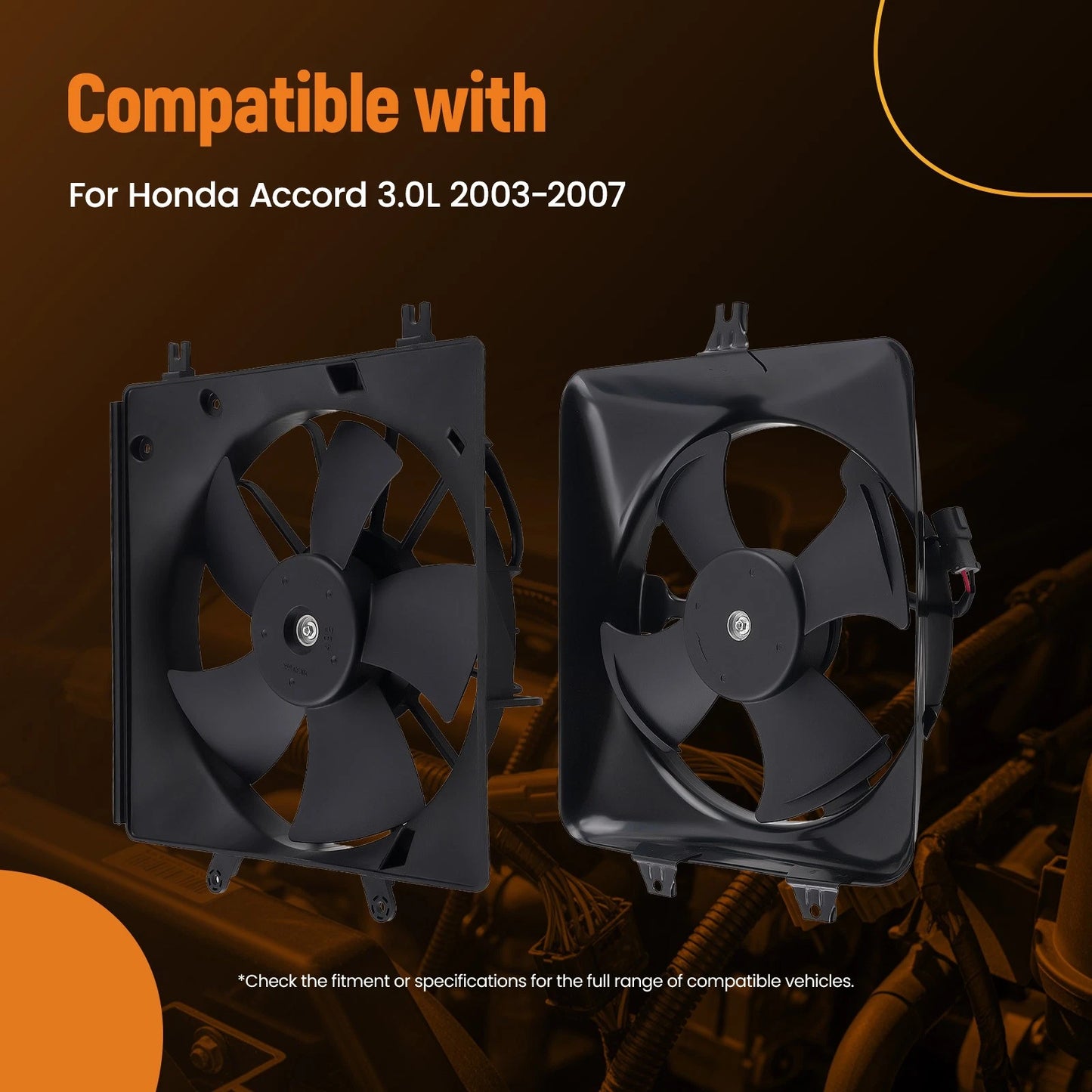 Cooling Fan Assembly for Honda Accord 3.0L (2003–2007)