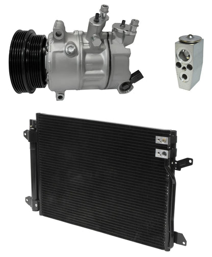 A/C Compressor Kit W Condenser for Volkswagen Beetle 2.5L (2013–2013)
