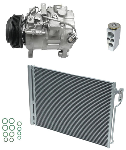 AC Compressor Kit With Condenser for BMW 528i 2.0L Turbo (2014–2014)