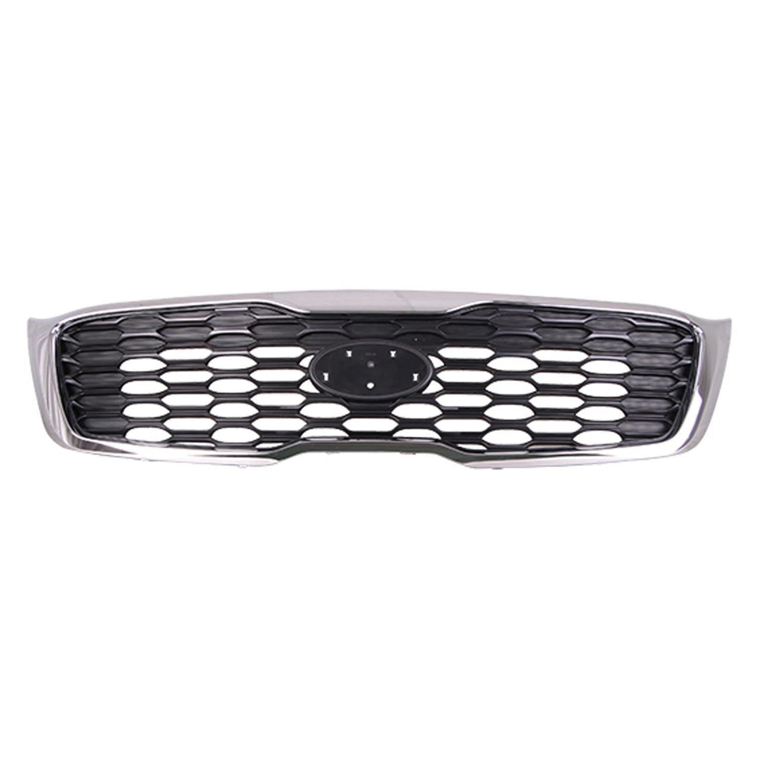 Replacement Black Chrome/Matte ABS Front Grille For 2019-2020 Kia Sorento