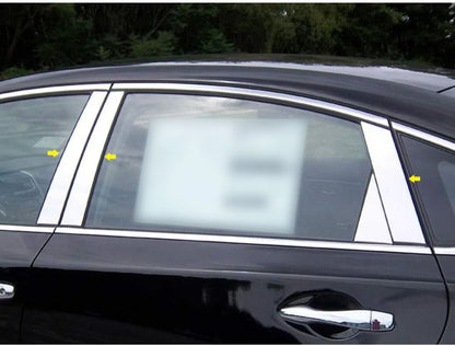 6pc. Luxury FX Chrome Pillar Post Trim For 2013-2018 Nissan Altima