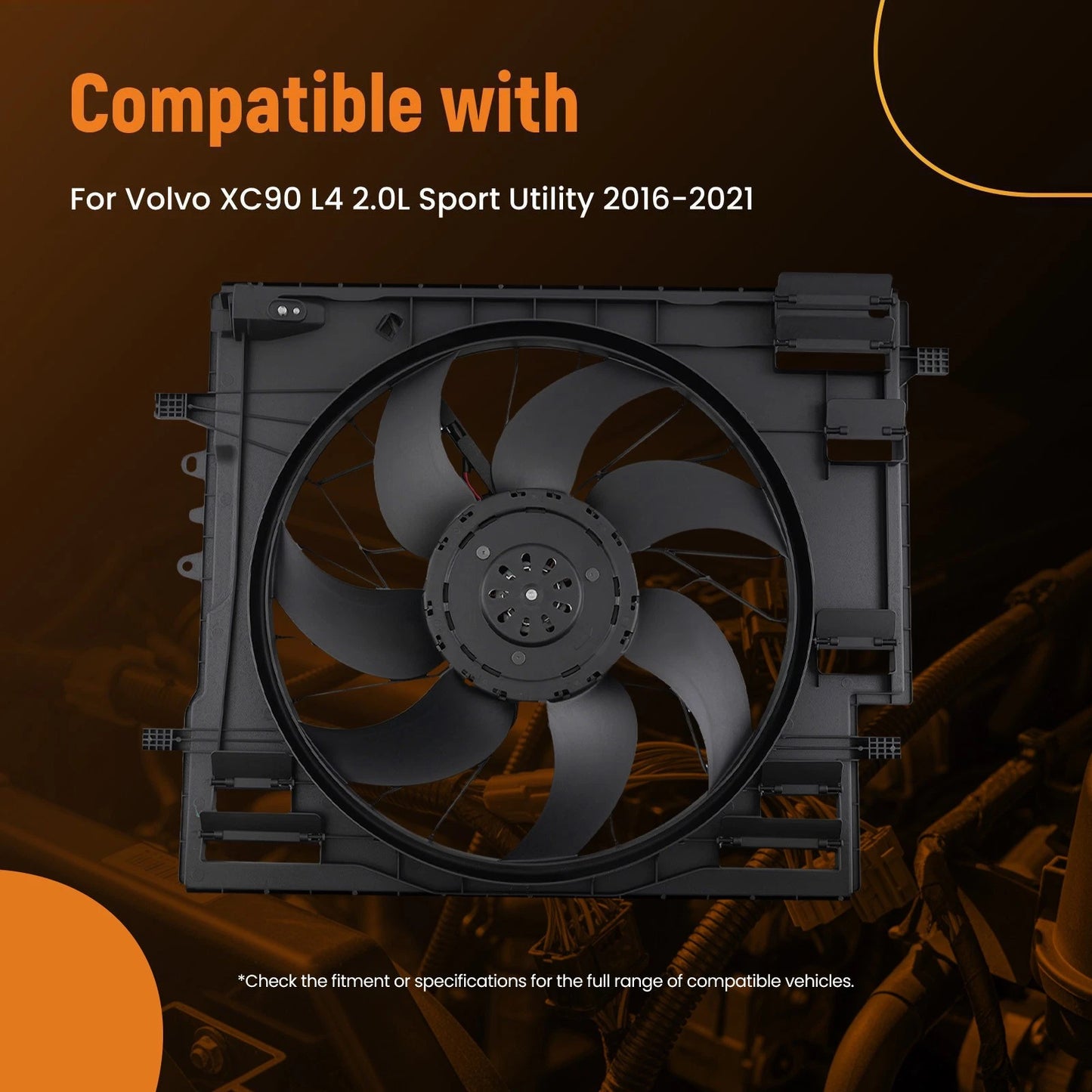 Cooling Fan for Volvo XC90 2.0L (2016–2021)