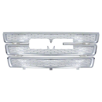 CHROME Grille Overlay 3 Bar Inserts Covers Denali Style for 10-15 GMC TERRAIN