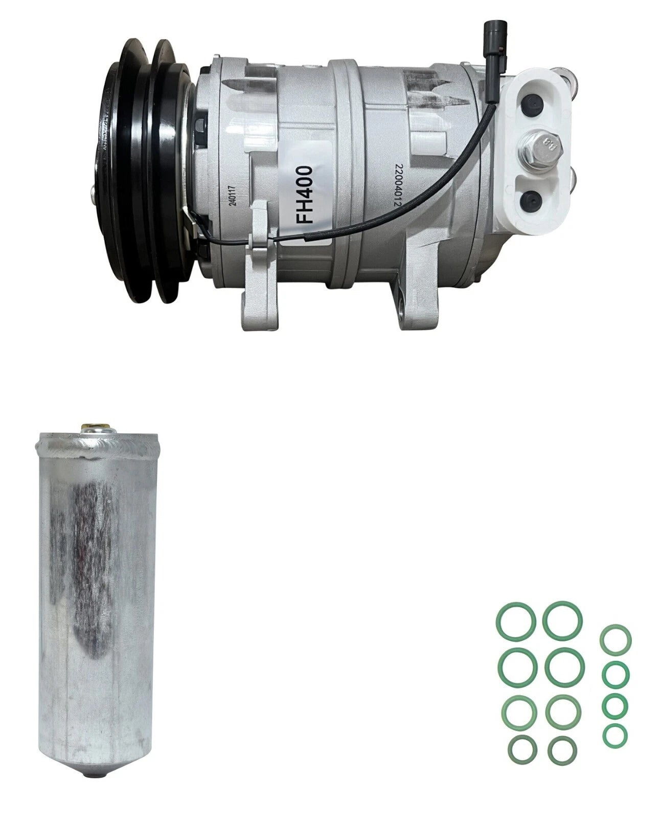 AC Compressor Kit FH400 Replacement for Isuzu NPR 5.2L Turbo (2005–2005)