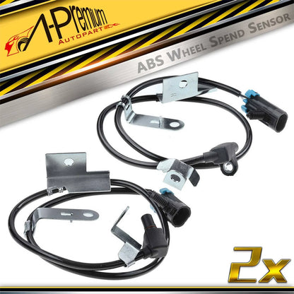 2X Front ABS Wheel Speed Sensor for Chevrolet K2500 K3500 (1990–2000)