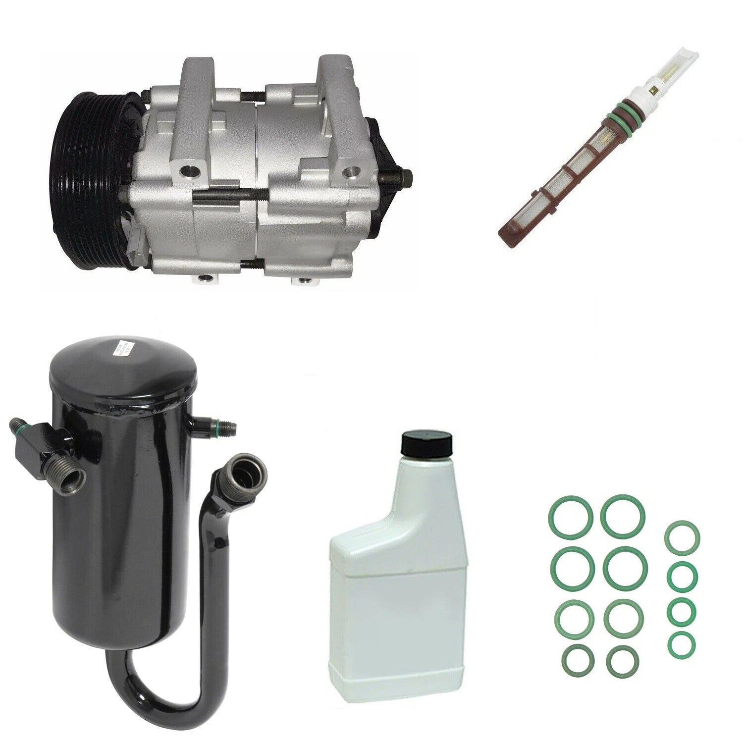 A C Compressor Kit Replacement with 8 Groove Pulley for Holden Captiva (2007–2014)