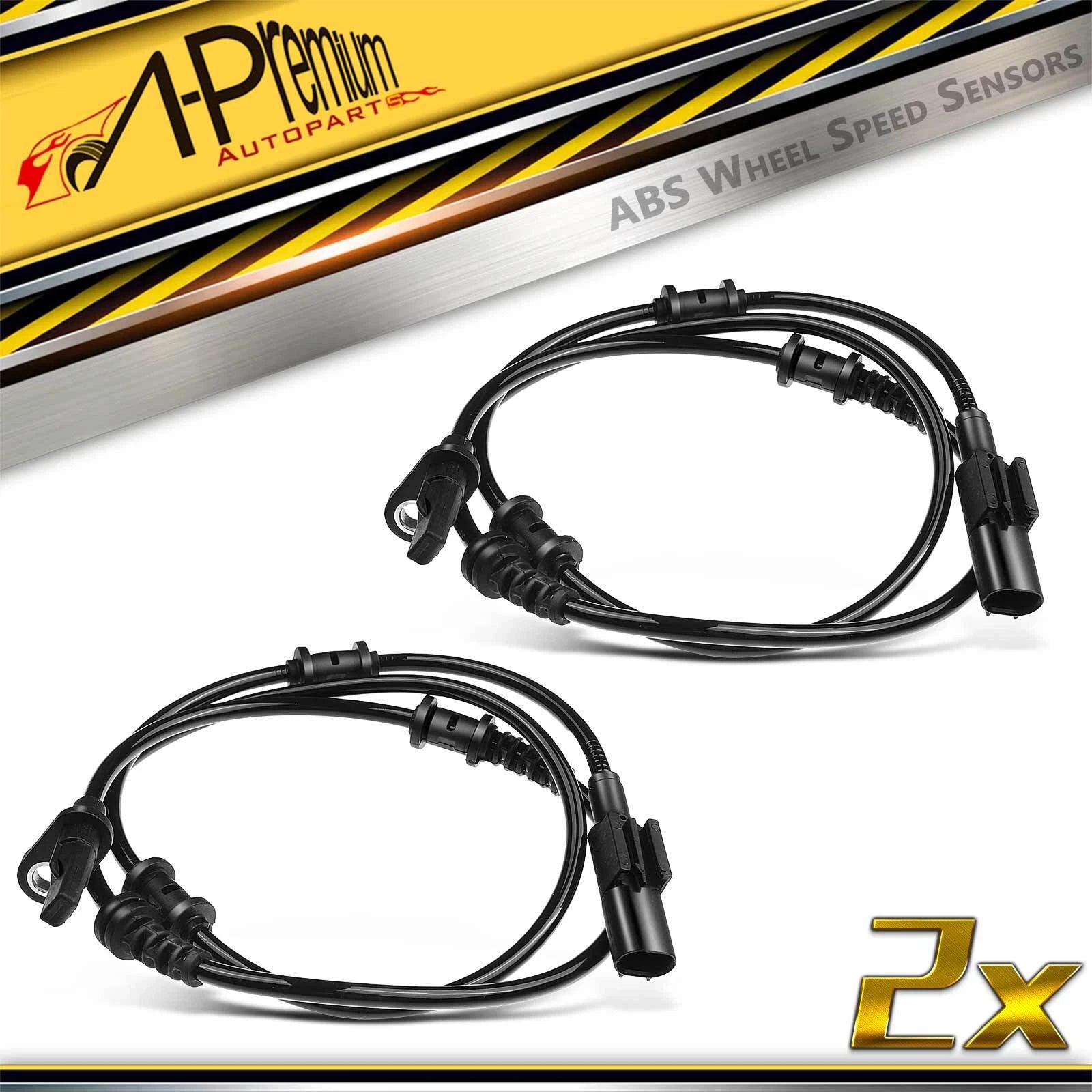 2X Front ABS Wheel Speed Sensors for Mercedes-Benz CLA250 GLA250 (2014–2017)