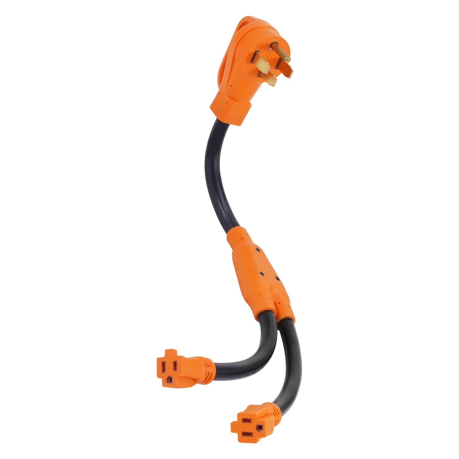 Generator Adapter Cable for 50A Male to 2x15A Female for Camping (2020–2025)