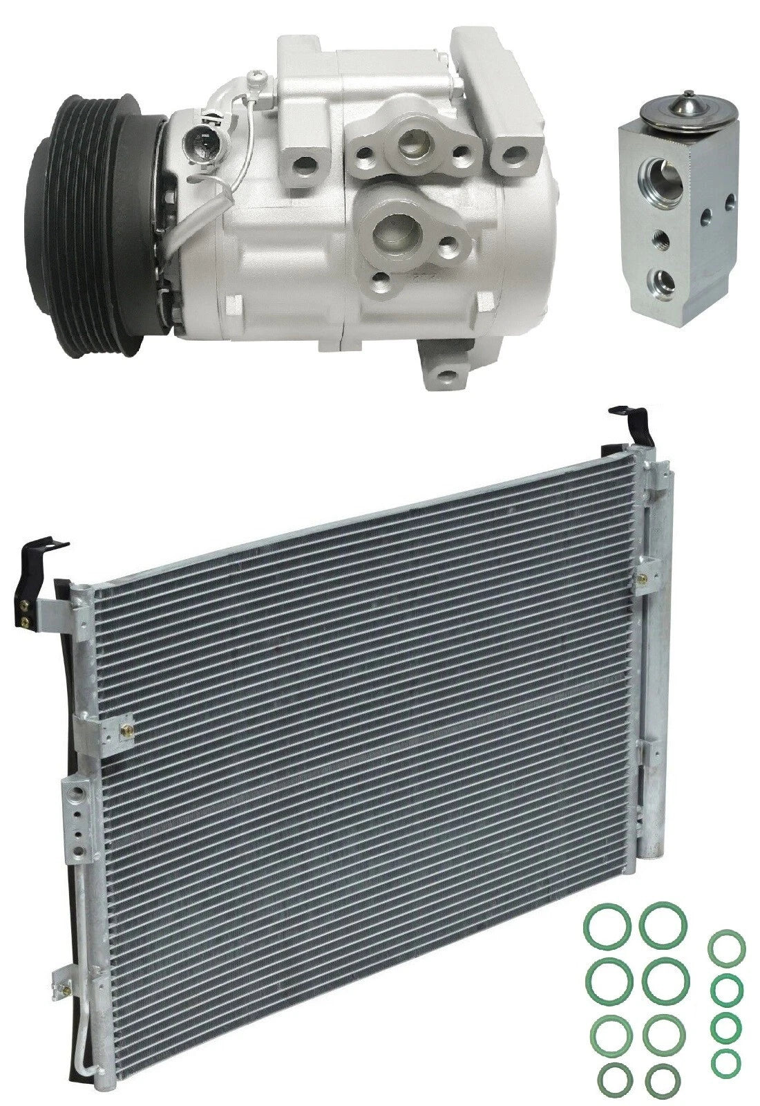 AC Compressor Kit With Condenser for Hyundai Entourage 3.8L (2010–2012)