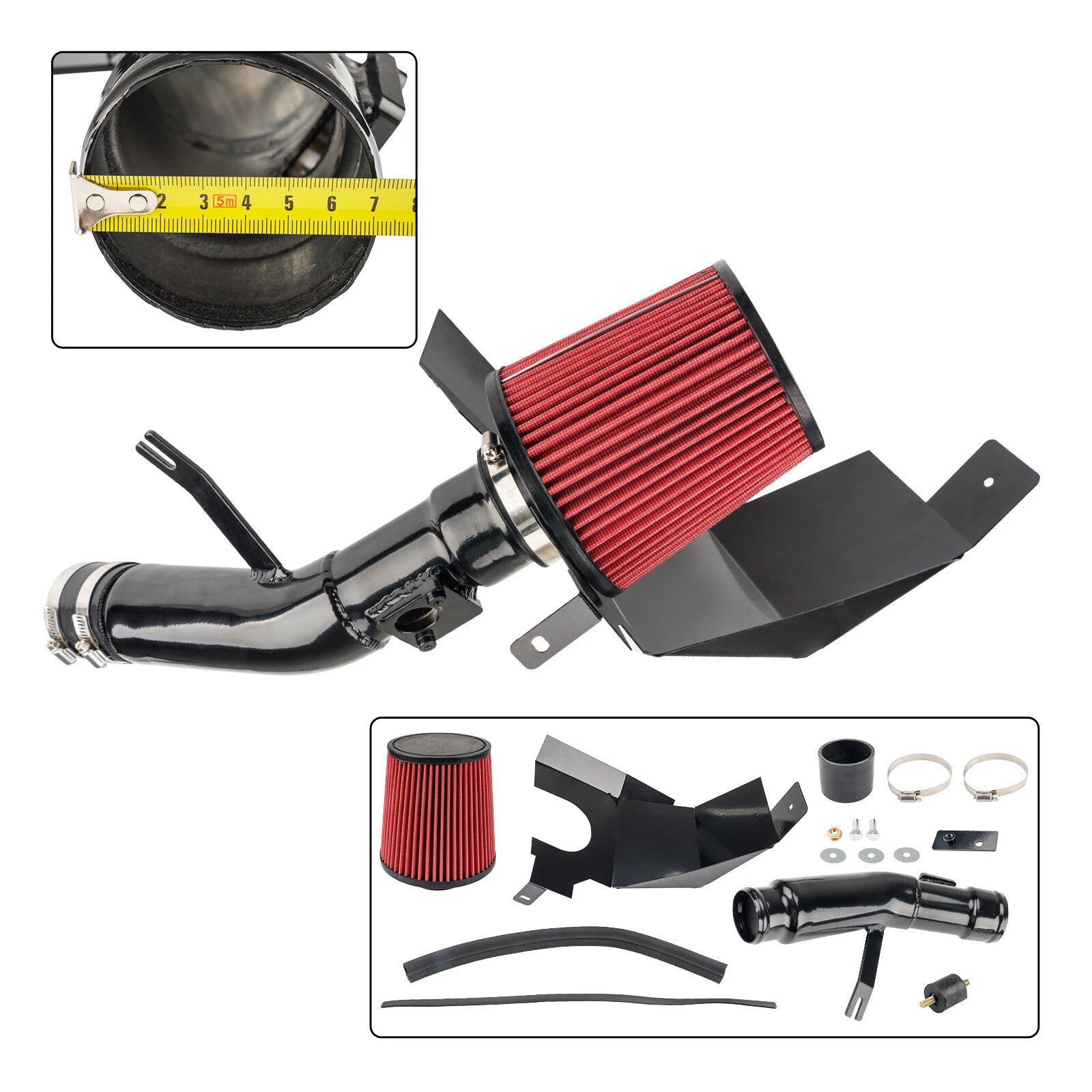 Aluminum Short Ram Cold Air Intake Kit for Honda Civic 1.5L (2016–2019)