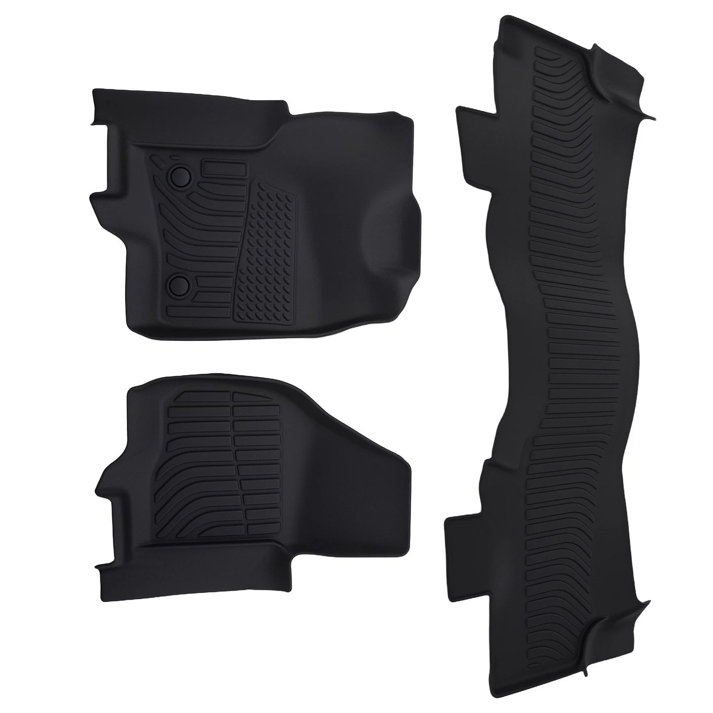 Carpet Floor Mats for Ford F-250 F-350 F-450 SuperCrew (2012–2016) Black