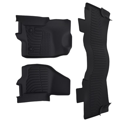 Carpet Floor Mats for Ford F-250 F-350 F-450 SuperCrew (2012–2016) Black