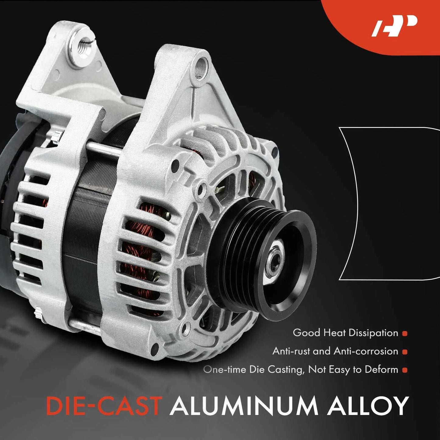 Alternator for Chevy Aveo 2009–2012, Pontiac G3 2009–2010