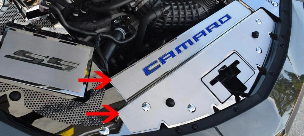 Brushed Front Header Plate Replacement for Chevrolet Camaro (2016–2020)