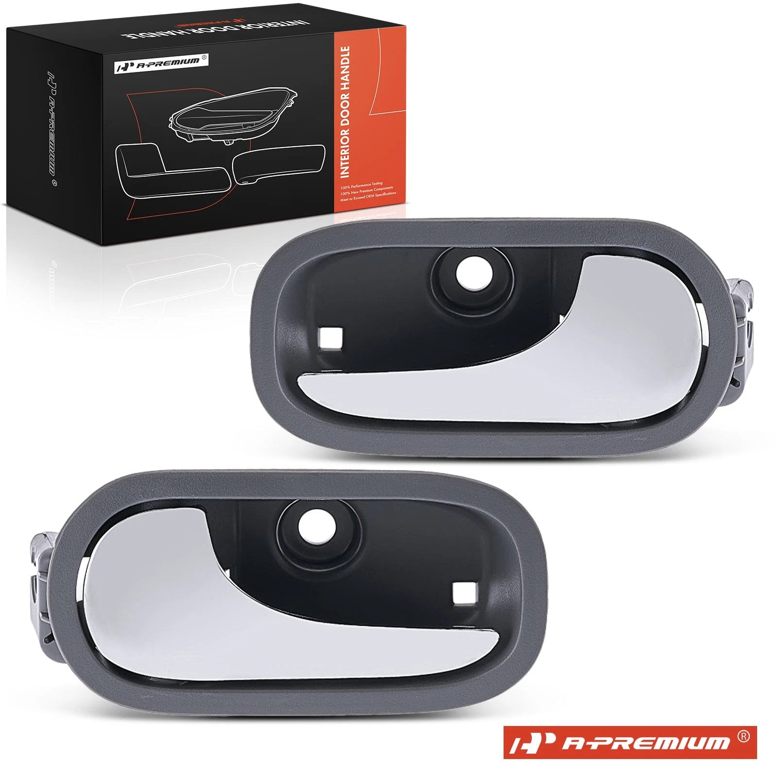 2X Rear Chrome Interior Door Handle for Chevy Malibu (2008–2012)