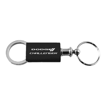 Black Anodized Aluminum Valet Keychain -Officially Licensed for Dodge Challenger
