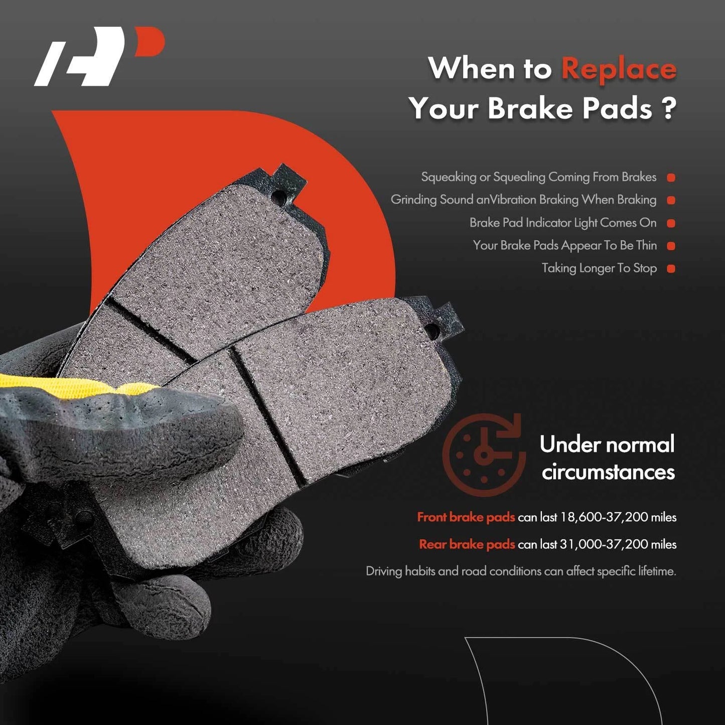 4X Front Ceramic Brake Pads for Chevrolet Colorado GMC Canyon (2015–2020)