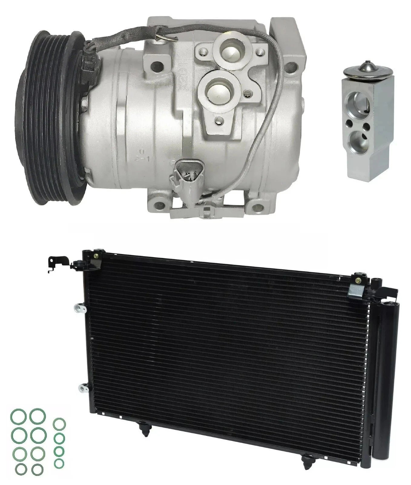 A/C Compressor Kit Replacement with Condenser for Toyota Solara 3.3L (2005–2010)