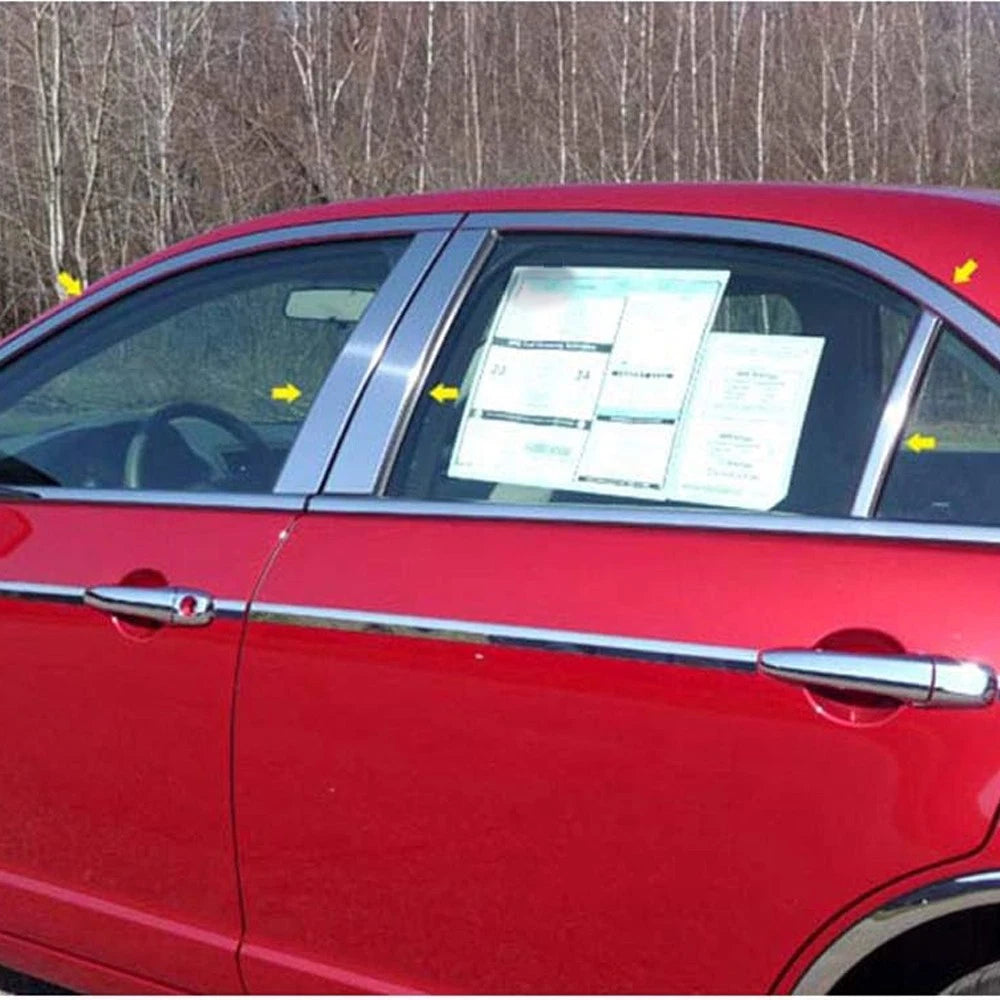 Luxury FX Chrome Window Trim Package 10pc for Ford Fusion (2006–2012)