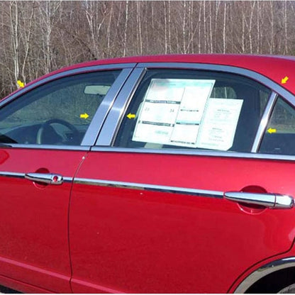 Luxury FX Chrome Window Trim Package 10pc for Ford Fusion (2006–2012)