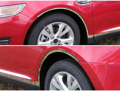 6p Luxury FX Chrome Fender Trim w/Gasket (Cut To Rocker) for 10-19 Ford Taurus