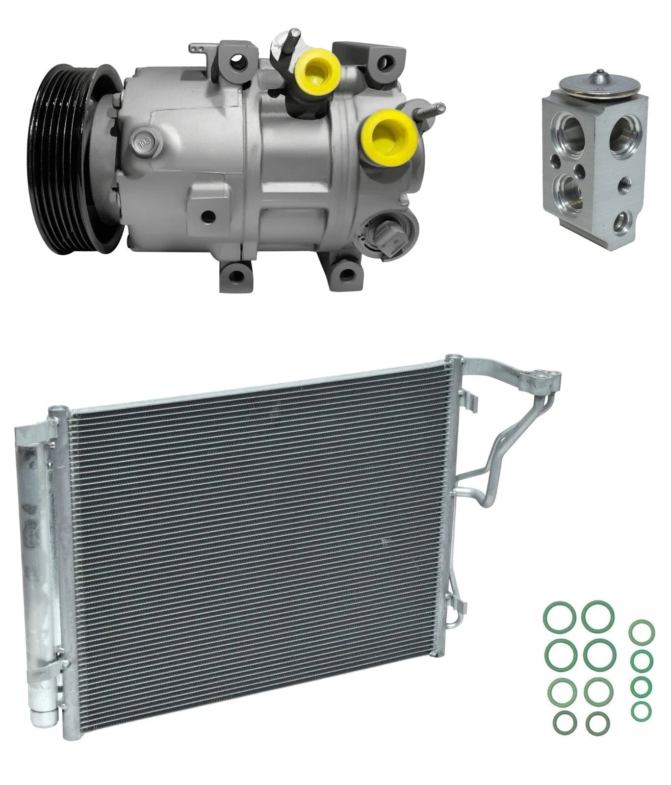 AC Compressor Kit with Condenser for Hyundai Sonata 2.0L (2013–2014)