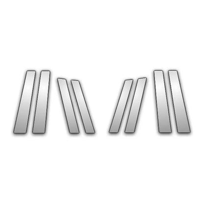 8Pc Chrome Pillar Post Covers for 07-15 Audi Q7 - Upgrade Your Auto P1033