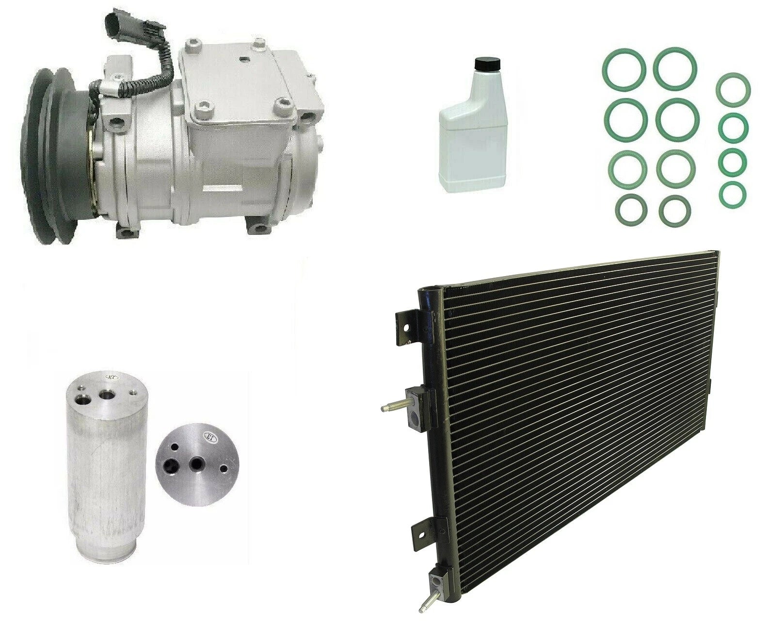 AC Compressor Kit with Condenser for Chevrolet Silverado (2014–2018)