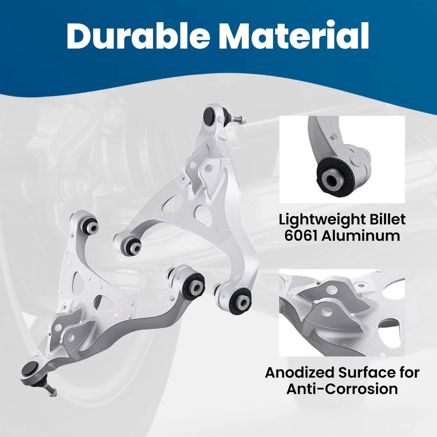 Front Upper Lower Control Arms and Tie Rods Kit for Ford F-150 (2005–2005)