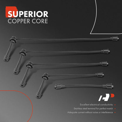 5X Spark Plug Wire Set for Geo Metro (1994–1997)
