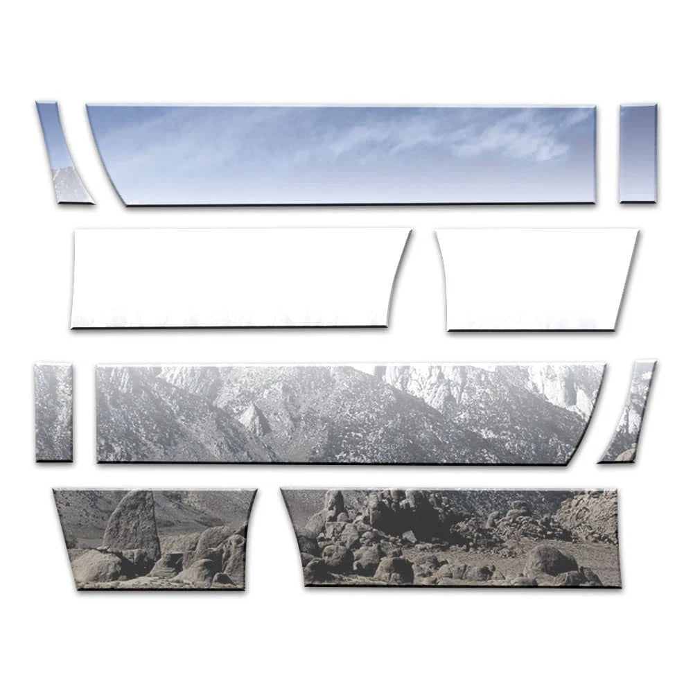 10pc Rocker Panel Set Replacement for Ford F-250 Super Duty (2011–2016)