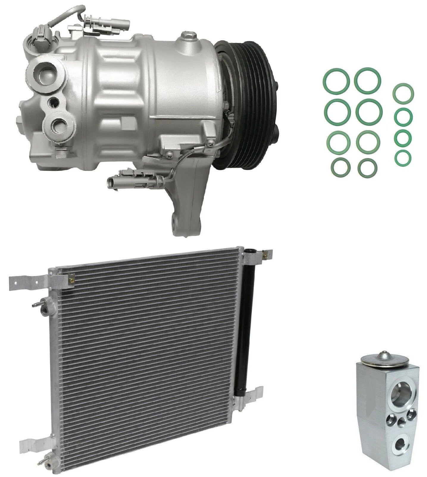A C Compressor Kit with Condenser for Cadillac SRX 3.6L (2016–2016)