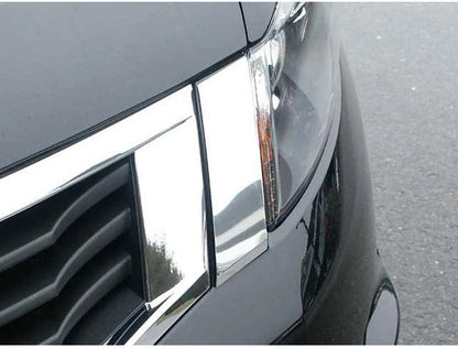 2pc. Luxury FX Chrome SS Grille Extension for 2008-2010 Honda Accord