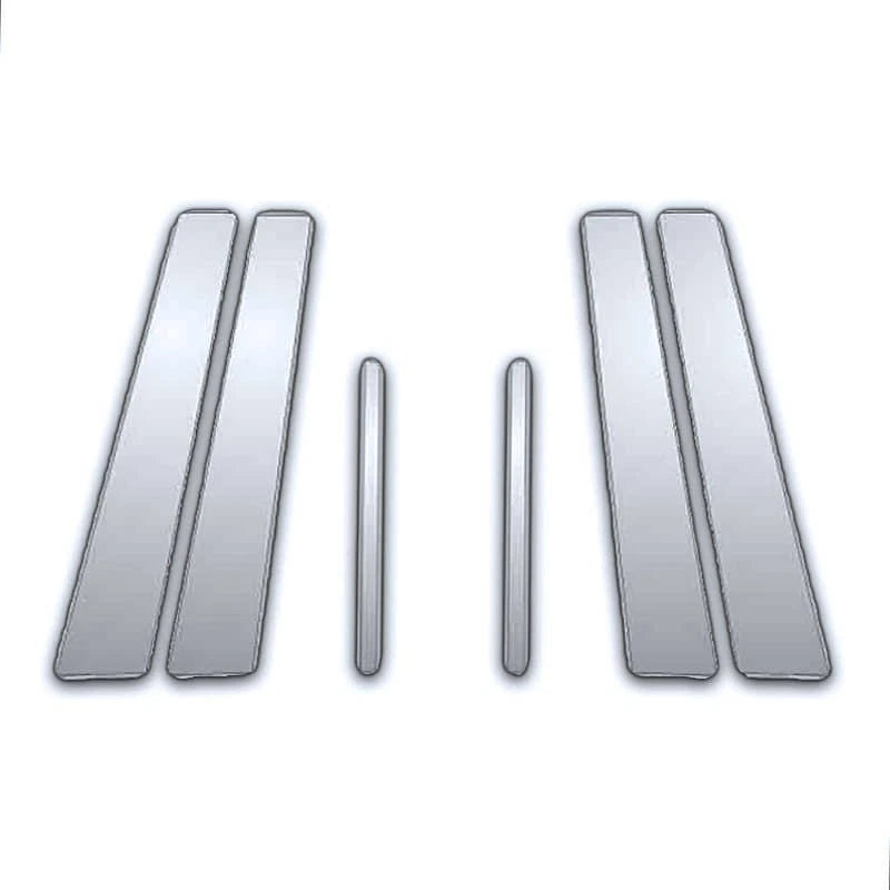 6Pc Chrome Pillar Post Covers for Lincoln Zephyr (2006–2009)