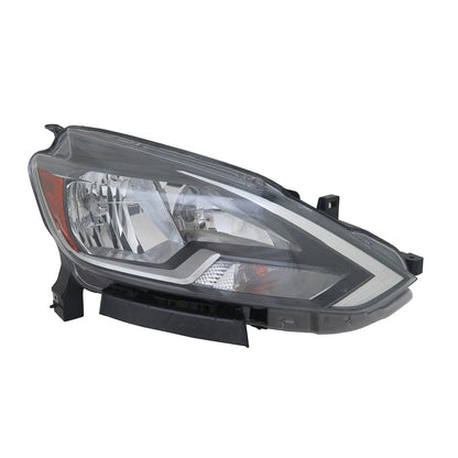 Halogen Headlight Assembly Passenger Side Replacement for Nissan Sentra (2016–2019)