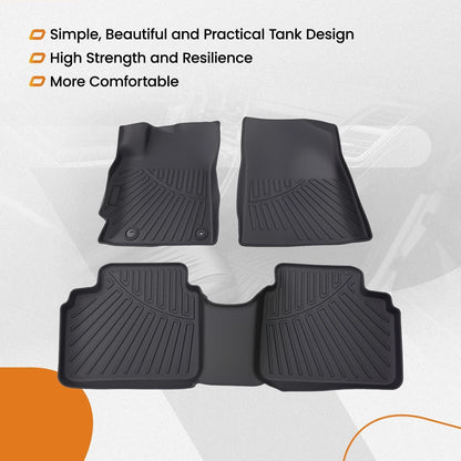 Carpet Floor Mats for Hyundai Elantra 2021–2026 N TPE Rubber All Weather