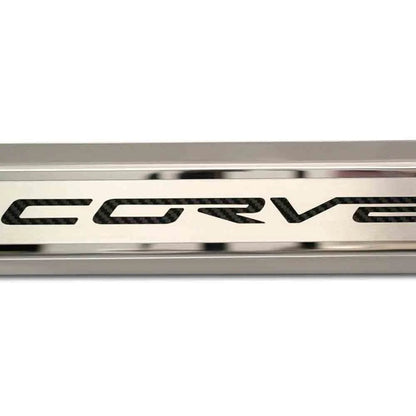 Inner Door Sill Trim Kit Black Brushed Corvette Inlay for Chevrolet Corvette (2005–2013)
