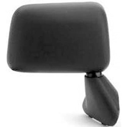 Replacement Black Textured Passenger Side Manual Door Mirror (See Fitment Chart)