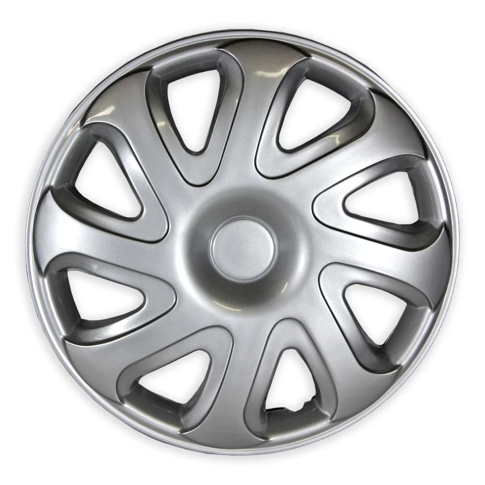 4pc 14 Inch Silver Hubcaps Wheel Covers for Steel Wheels (Set for Bulldog)