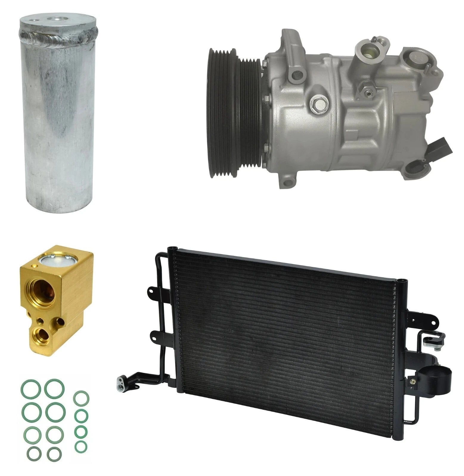 AC Compressor Kit With Condenser for Volkswagen Beetle 2.5L (2006–2006)