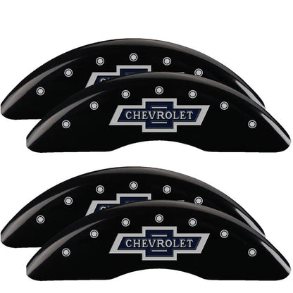Black Caliper Covers Set Engraved for Chevrolet Silverado 3500HD (2020–2024)