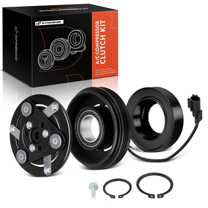 A/C Compressor Clutch Kit with 3-Groove Pulley for Volvo XC60 S60 XC70 (2009–2017)