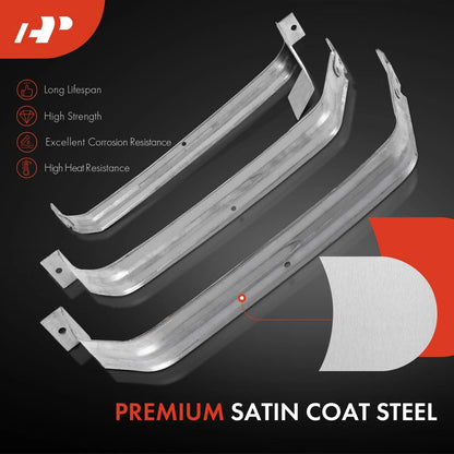 3X Steel Fuel Tank Straps for Chevrolet Venture (1997–2005)