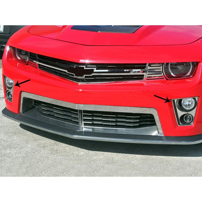 8pc Polished Stainless Steel Fog Light Trim Kit for 2012–2013 Chevy Camaro ZL1