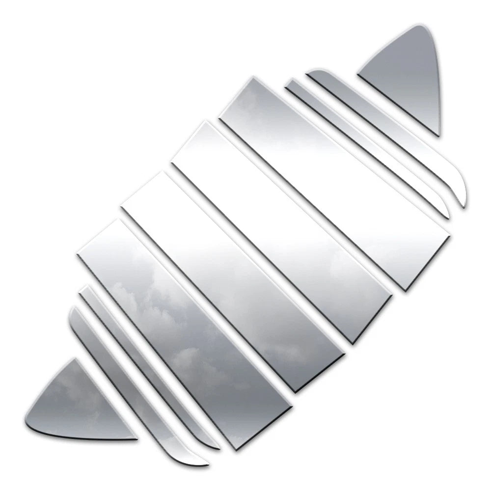 10pc. Luxury FX Pillar Post Trim for 2019-2023 Chevy Silverado 1500 Double Cab