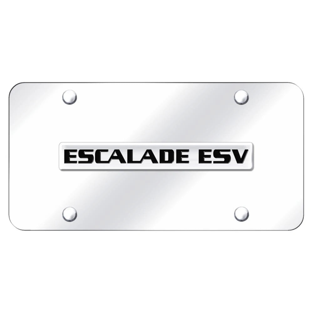 Chrome on Chrome License Plate - Officially Licensed for Cadillac Escalade ESV