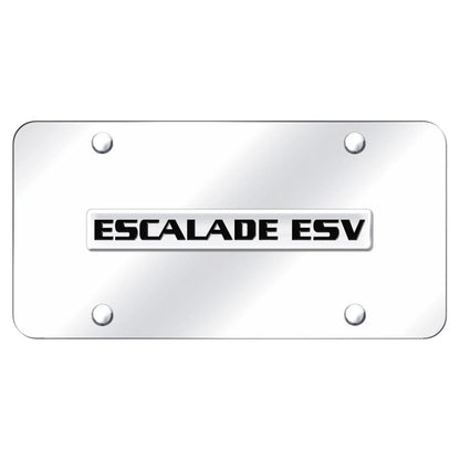 Chrome on Chrome License Plate - Officially Licensed for Cadillac Escalade ESV