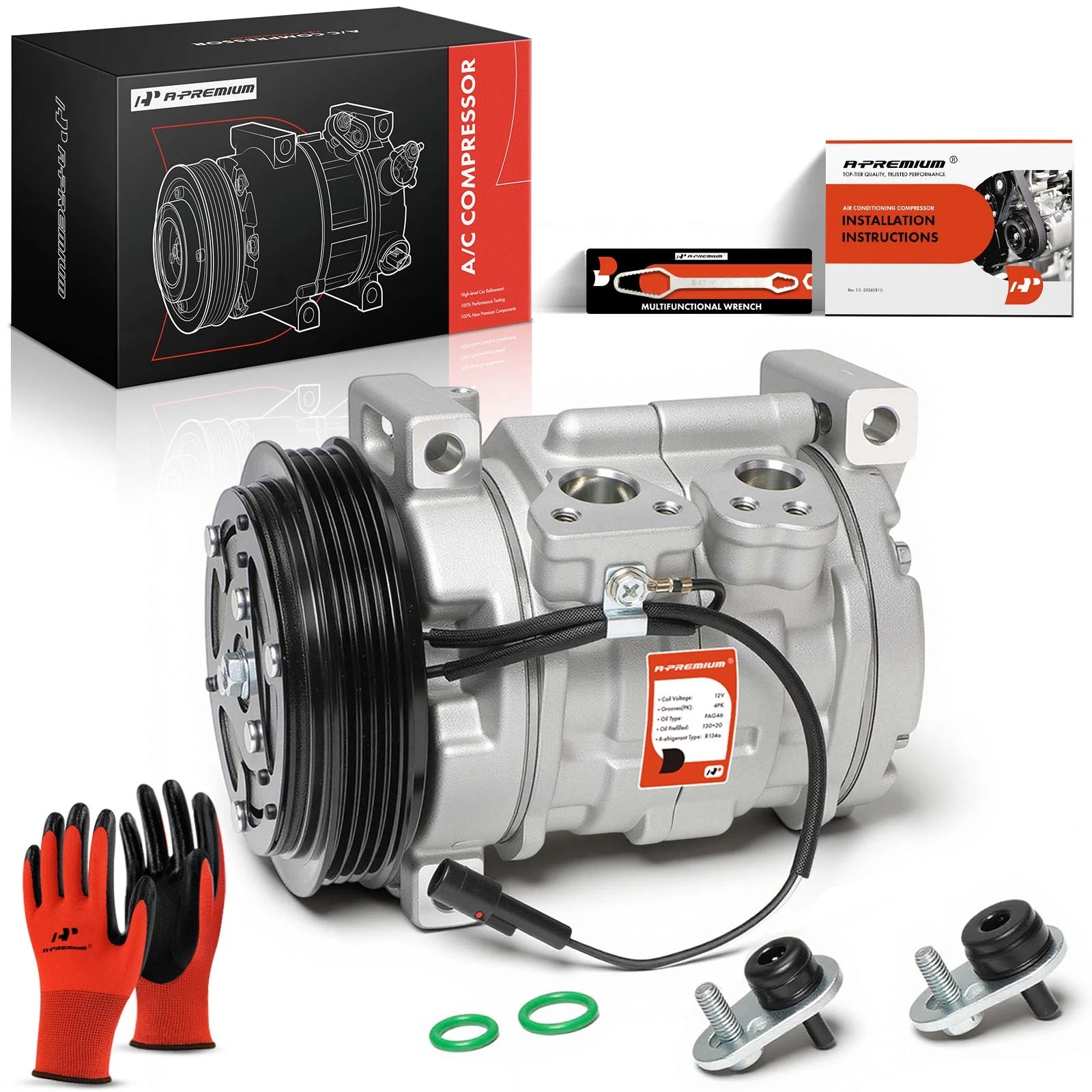 A/C Compressor with Clutch for Chevy Tracker (2001–2004)