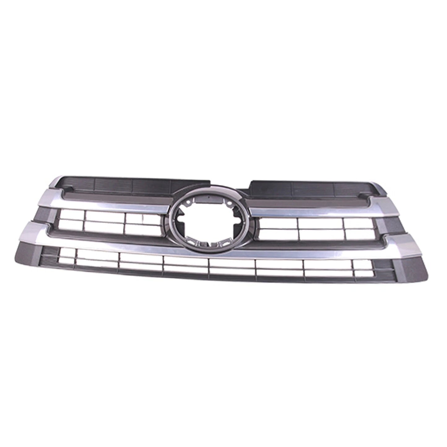 Front Grille Replacement Black ABS Plastic with Emblem Hole for Jeep Wrangler (2007–2018)